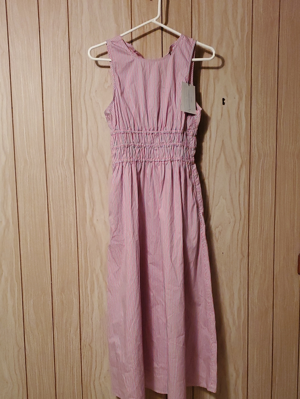 Deluc Pink Striped Maxi Dress